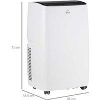 14000Btu 3-In-1 Portable Ac Dehumidifier Fan 40M Timer Remote