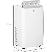 12000Btu Portable Ac Dehumidifier Cooling Fan Led Wheels Timer