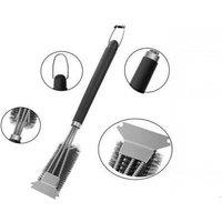 Stainless Steel Bbq Grill Cleaning Brush & Scraper - 3-In-1 Heavy Duty Outdoor Tool