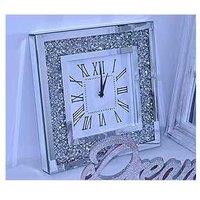 Loose Diamante Silent Wall Clock Elegant Luxury Diamond
