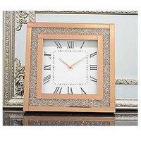 40X40Cm New Glamorous Rose Gold Crushed Crystal Large