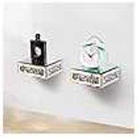 Large Mirrored Crystal Italian End Table - Contemporary Living Room Accent, 40x60cm