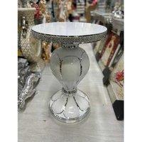 Large Italian Mirrored Crystal End Table 40x60cm - Contemporary Sparkly Living Room Accent