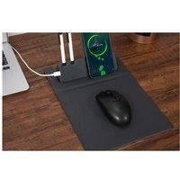 3-In-1 Wireless Mouse Pad - Fast Charging Foldable Pu Desk Mat!