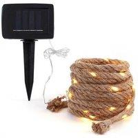 Solar LED Rope Light, 5m, 100 LEDs - Outdoor Garden Lighting
