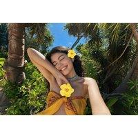 Unisex Black 6Pcs Hawaiian Flower Hair Clips