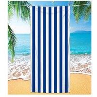 Quick Dry Striped Beach Towel - Absorbent And Ideal For Travel!
