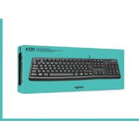 Logitech K120 Mechanical-Feel Wired Gaming Keyboard - Full-Size, Spill-Resistant, Plug & Play For Pc & Chromebook