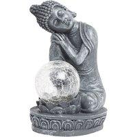 20cm Solar LED Weatherproof Buddha Garden Light - Outdoor Pathway & Patio Lighting