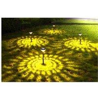 2Pcs Solar Led Lawn Lights - Colour Changing