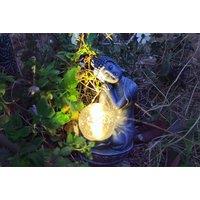 Solar LED Weatherproof Buddha Garden Lamp - Resin Outdoor Lighting