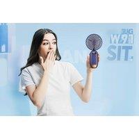 3-In-1 Usb Foldable Mini Fan - 5 Speeds, Digital Display & Portable Cooling