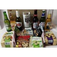 Beer & Snacks Hamper With A Personalised Pint Glass !