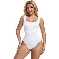 Unisex Brown Seamless Ribbed Knit Bodysuit - Supportive, Breathable & Stylish