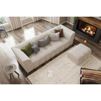 Lena 3 Seater Sofa - Modern Comfort With Matching Footstool Included