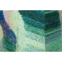Modern Ultra Plush 3D Abstract Living Room Rug - Large, Easy-Clean Polyester, Contemporary Style