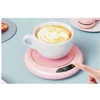 Smart Electric Coffee Mug Warmer - Usb Heated Plate, 3 Temperature Settings, Compact Accessory