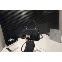Black Fashionable Lightweight Handbag for Women with Versatile Carry Options