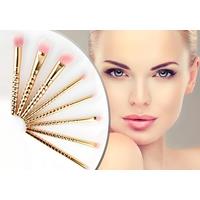 8Pc Luxury Rose Gold Makeup Brush Set