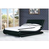 Malorie Faux Leather Bed Frame With Mattress Option
