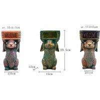 Weatherproof LED Outdoor Welcome Rabbit or Frog Wall Lantern