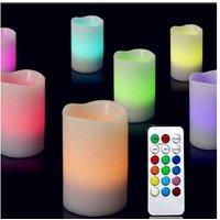 3-Pack Led Flameless Candles With Remote