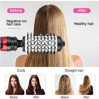 2-In-1 Ionic Hot Air Brush & Hair Curler - Anti-Frizz, For All Hair Types