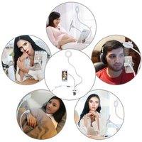 Selfie Ring Light With Flexible Gooseneck Stand - Universal Phone Holder, Dual Usb, Adjustable Lighting (2 Colours)