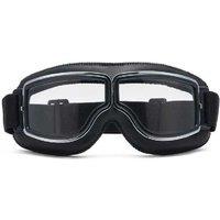Unisex Black Foldable Vintage Motorcycle Goggles