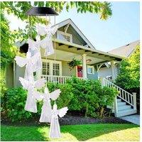 Solar Wind Chimes With Led Light - Outdoor Garden Decor