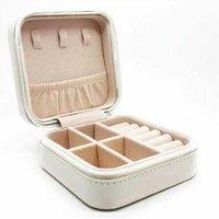 Leather Jewelry Organizer Travel Case