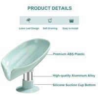 Self-Draining Soap Dish With Suction Cup