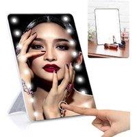 16 Led Lighted Makeup Mirror With Stand