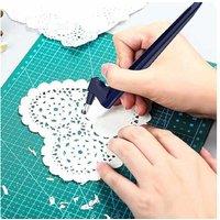 Whirling Paper Cutter Knife With 3 Blades For Craft & Art