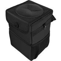 Hanging Car Trash Can With Storage Pockets