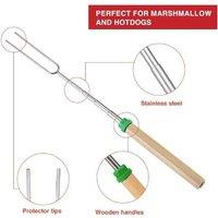 8-Pack Telescoping Bbq Marshmallow Sticks With Wood Handles
