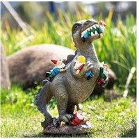 Dinosaur Gnome Garden Ornament - Durable Outdoor Decor
