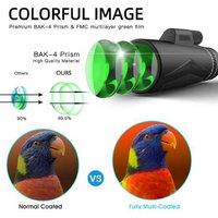 12X50 High Power Smartphone Monocular With Tripod Holder - Universal Phone Accessory