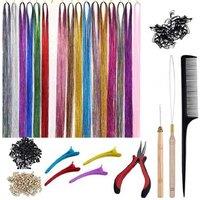 94Cm Hair Tinsel Strands Kit For Parties