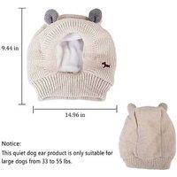 Dog Knitted Bunny Hat With Noise Protection
