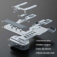 Foldable Aluminium Mobile Phone & Tablet Holder - Universal Desk Stand, Ultra-Slim, Non-Slip