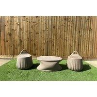 Recyclable Polypropylene Outdoor Furniture Set - Weather-Resistant, Modern Stone Or Bar Set, 3-5 Seats