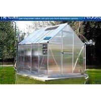 10W Solar Powered Dual Fan Kit For Greenhouses, Chicken Coops, And Sheds - High Airflow, Ipx7 Waterproof, Animal Safe