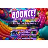 Bounce Inflatable Theme Park Ticket For 2 Or 4 - 1-Hour Session, Play Close Park, Melton Mowbray - Family-Friendly Fun With Slides, Obstacle Courses &
