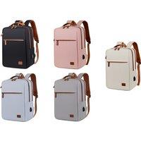 Water-Resistant Travel Laptop Backpack With Usb Charging Port - 16-Inch Compartment & Organiser Pockets