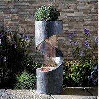 Spiral Rainfall Water Feature - Modern Garden Ornament