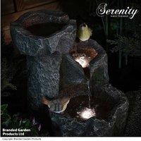 Cascading Bird Rock Water Feature - Outdoor Decor