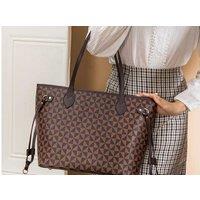 Unisex Black Women'S Large Travel Tote Bag With Wallet