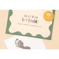 Baby'S Hand & Footprint Keepsake Gift Hamper - Unique Personalised Baby Gift Kit !