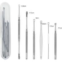 Professional Stainless Steel Ear Wax Removal Kit With Travel Case